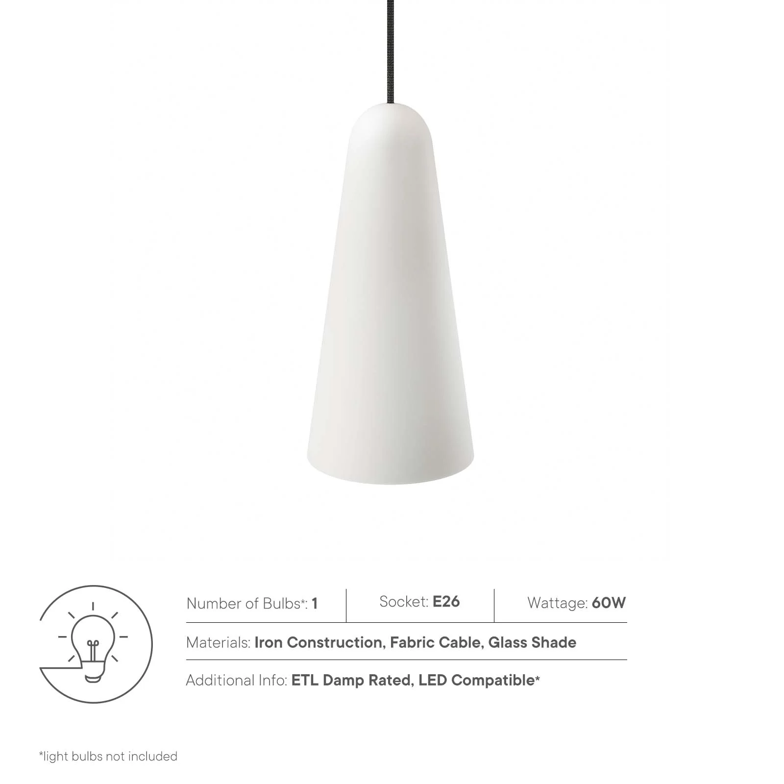 Beacon 1-Light Pendant Light By Modway - EEI-5644 - Image 23