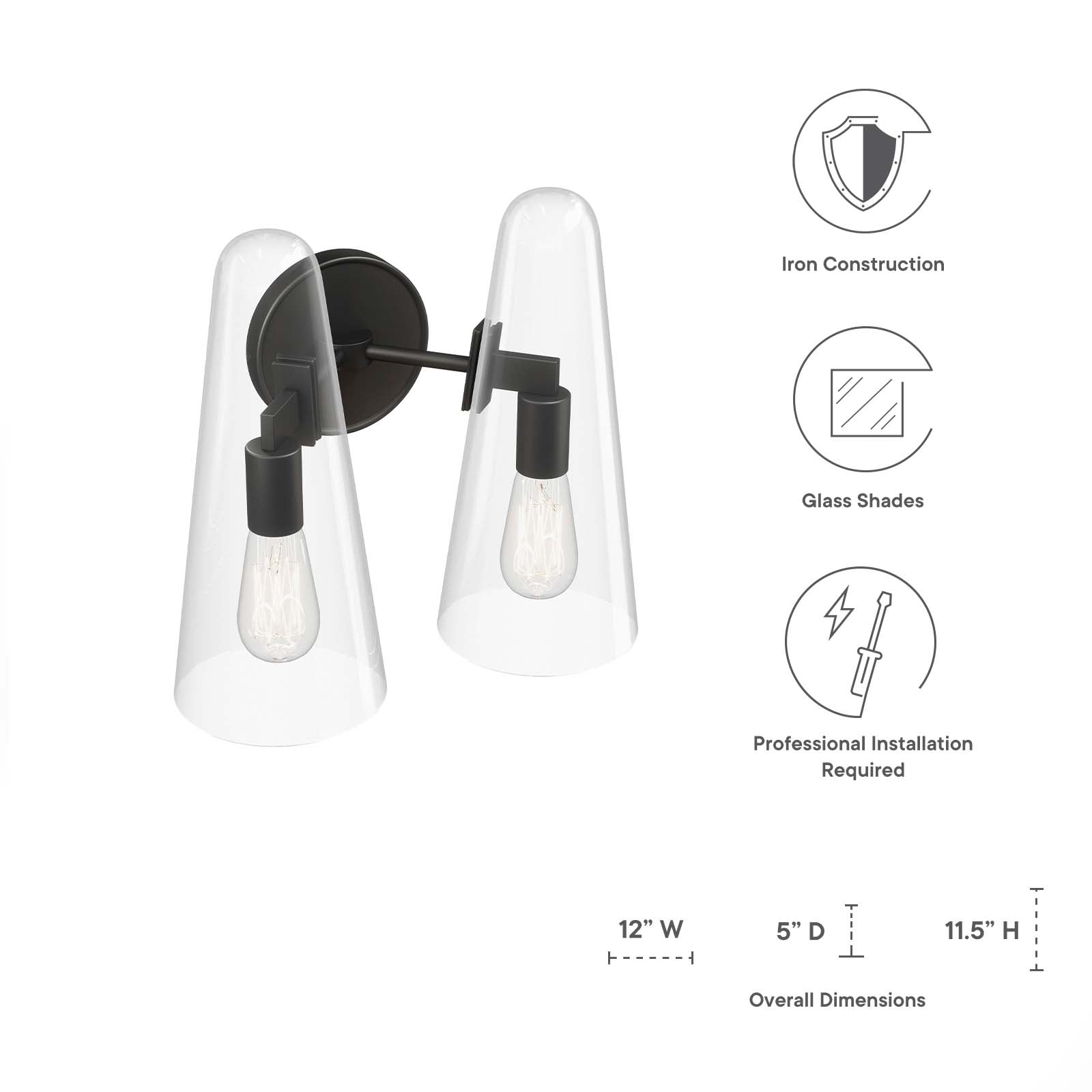 Beacon 2-Light Wall Sconce By Modway - EEI-5646 - Image 8