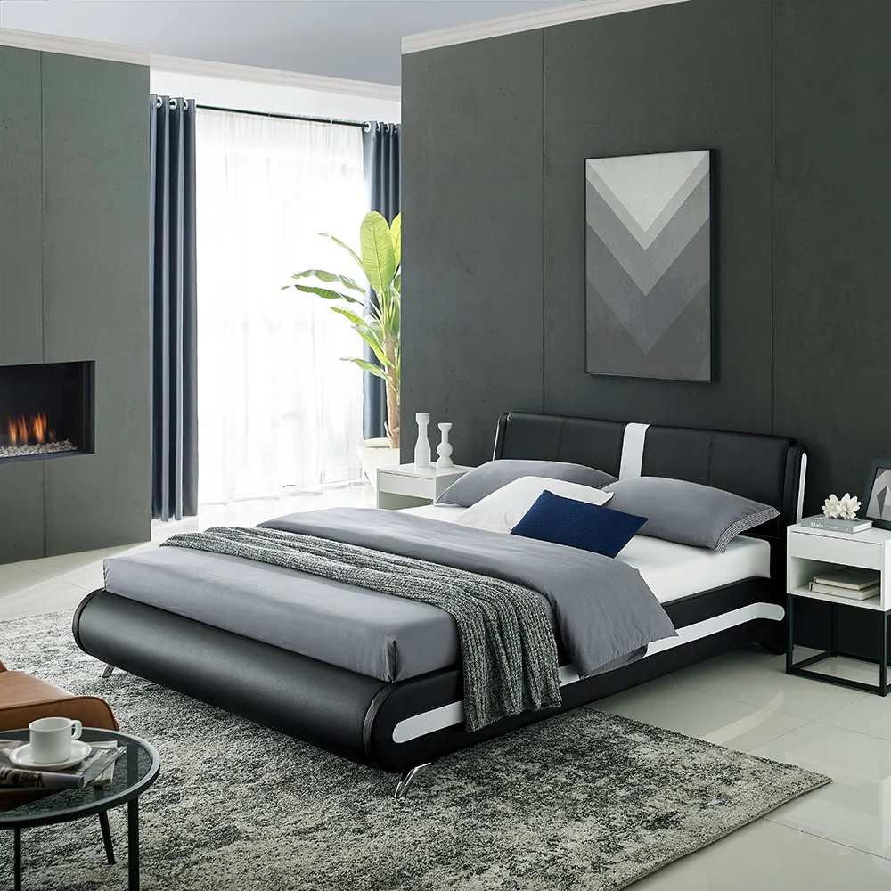 Black Platform King Bed By Homeroots - 397016