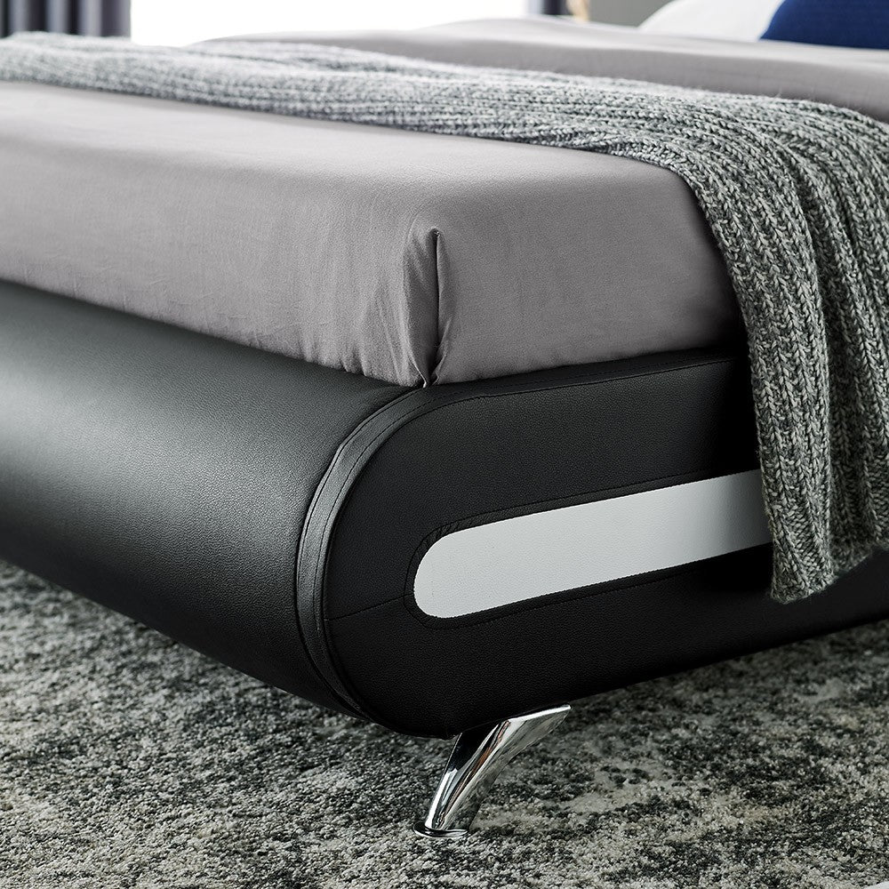 Black Platform King Bed By Homeroots - 397016 - Image 5