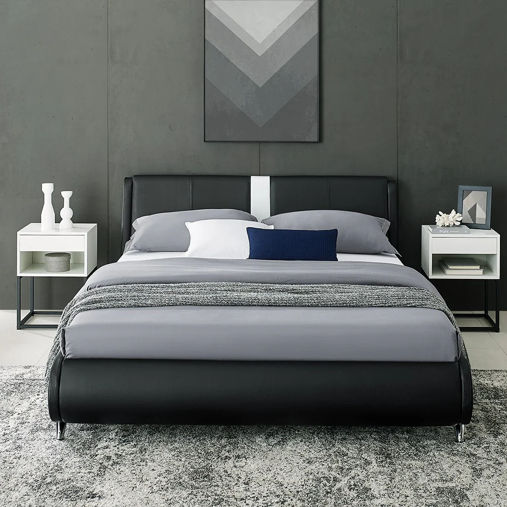 Black Platform King Bed By Homeroots - 397016 - Image 7