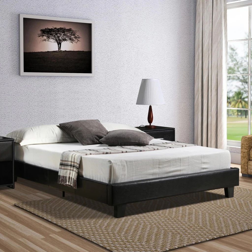 Black Platform Queen Bed By Homeroots - 397005 - Image 7