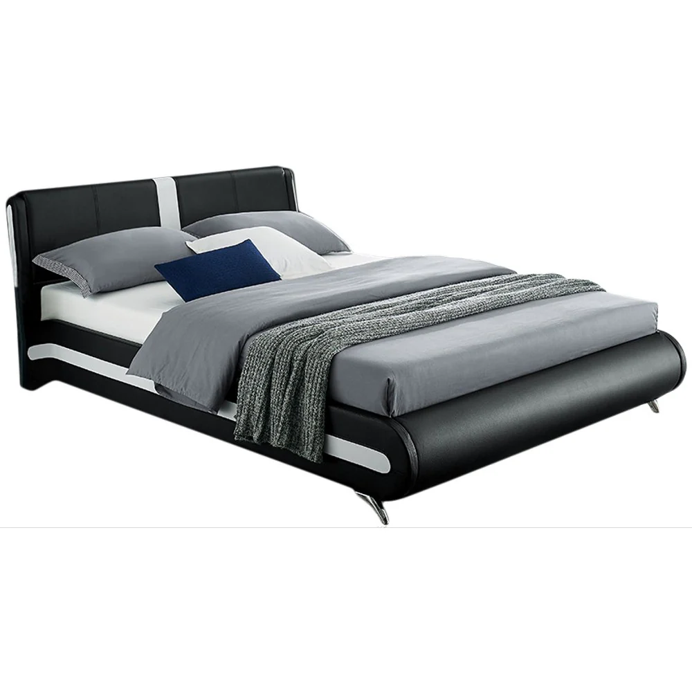 Black Platform Queen Bed By Homeroots - 397015 - Image 3