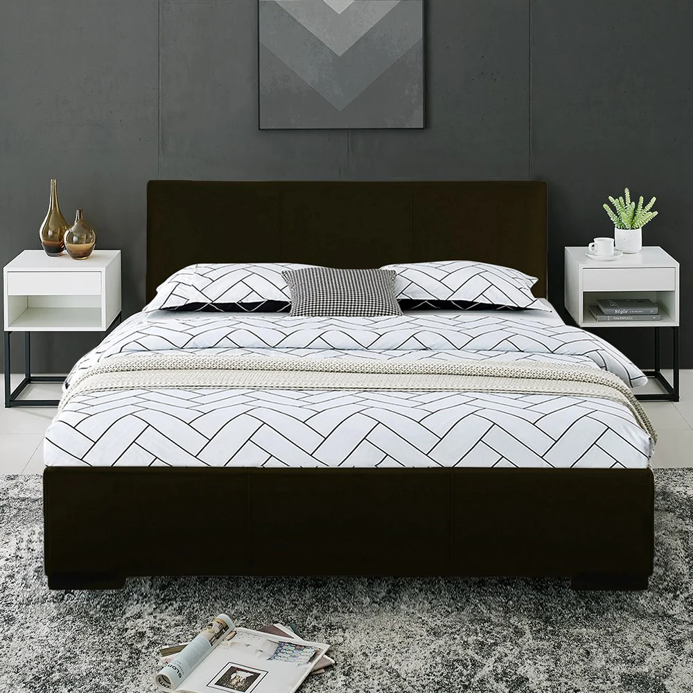 Black Platform Twin Bed By Homeroots