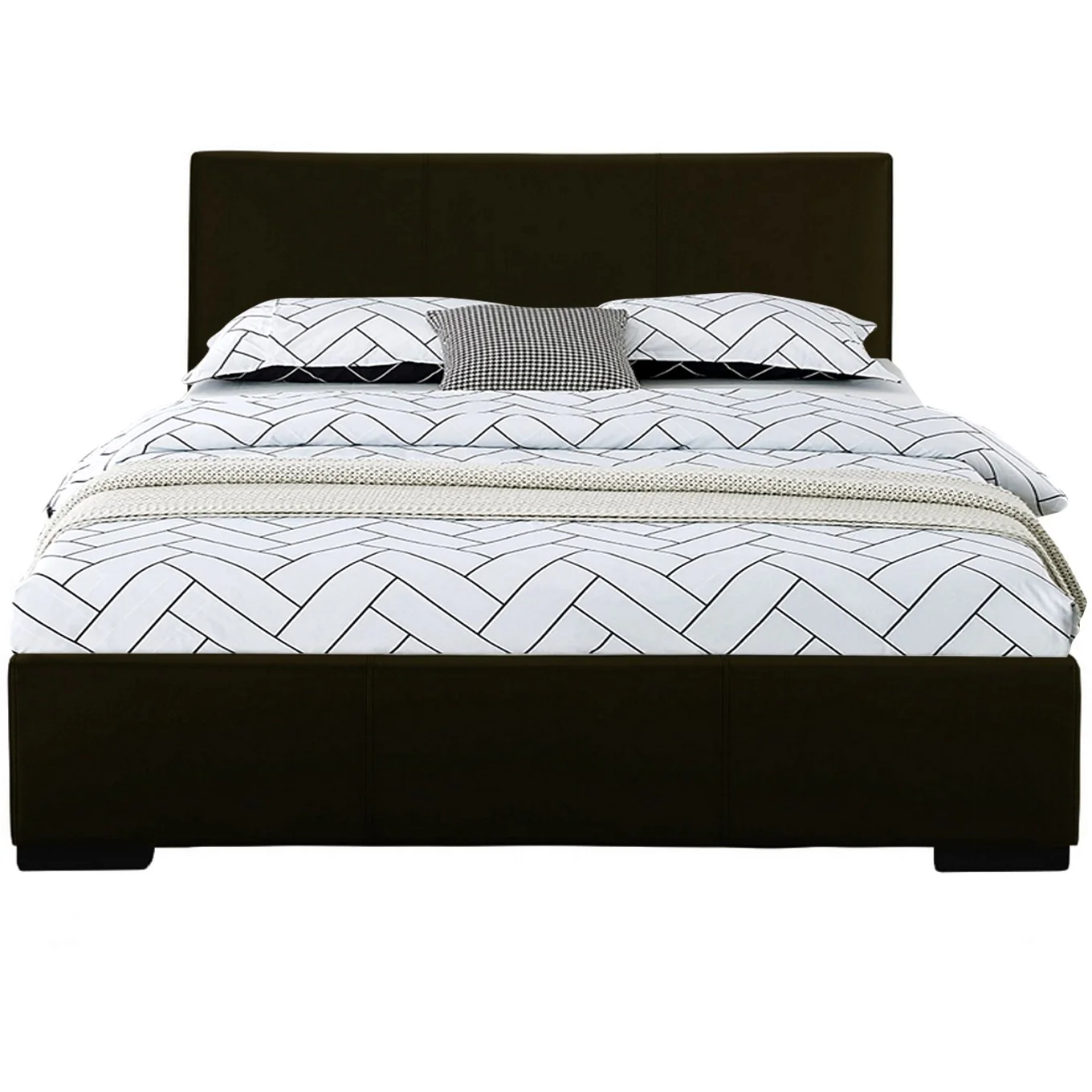 Black Platform Twin Bed By Homeroots - Image 2