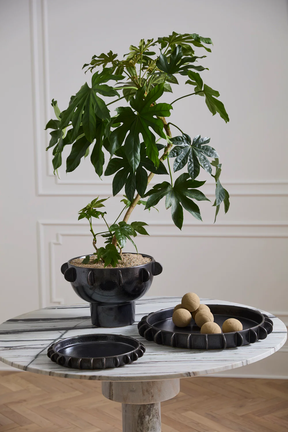 Black Reverie Tray By Accent Decor - Image 3