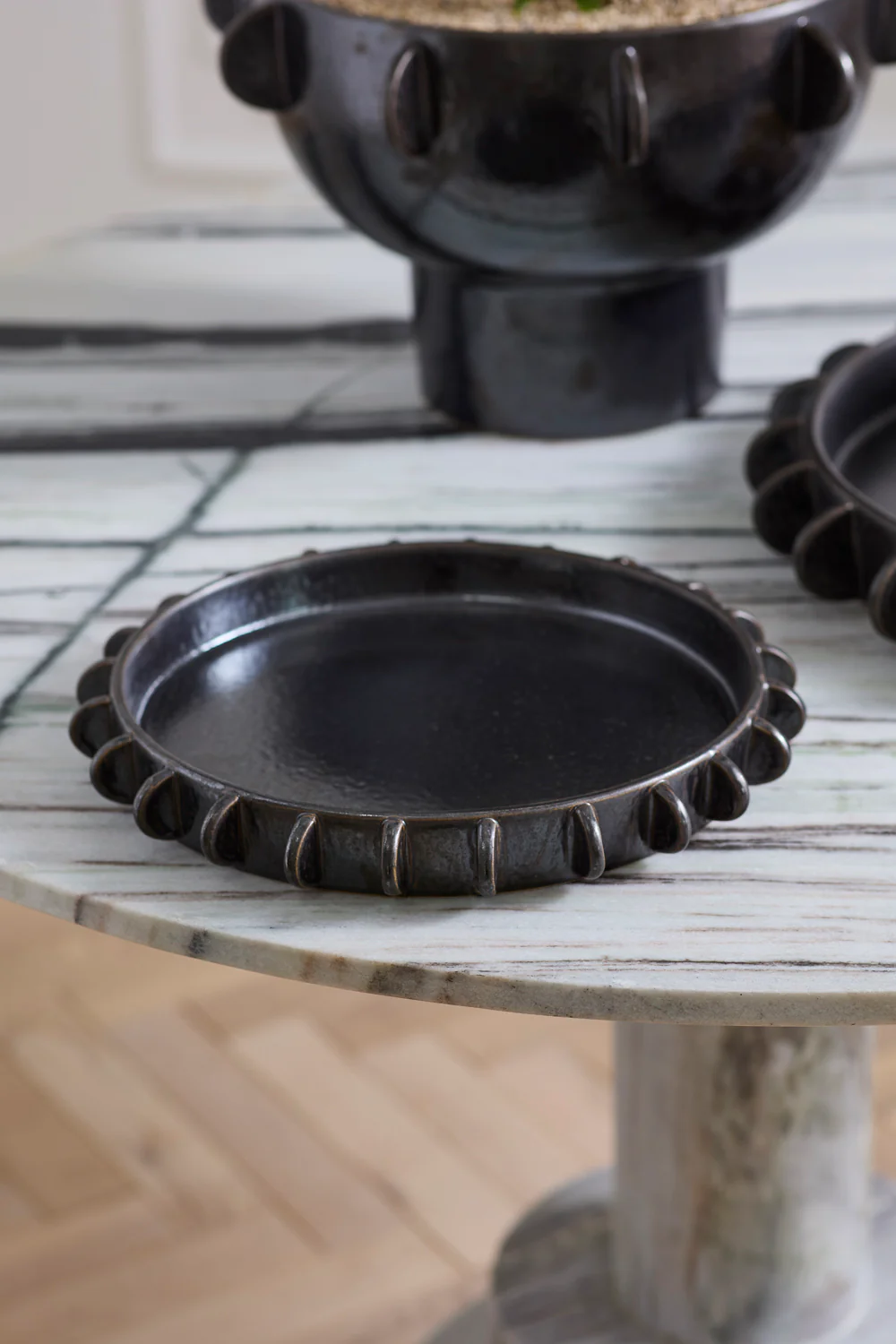 Black Reverie Tray By Accent Decor - Image 5