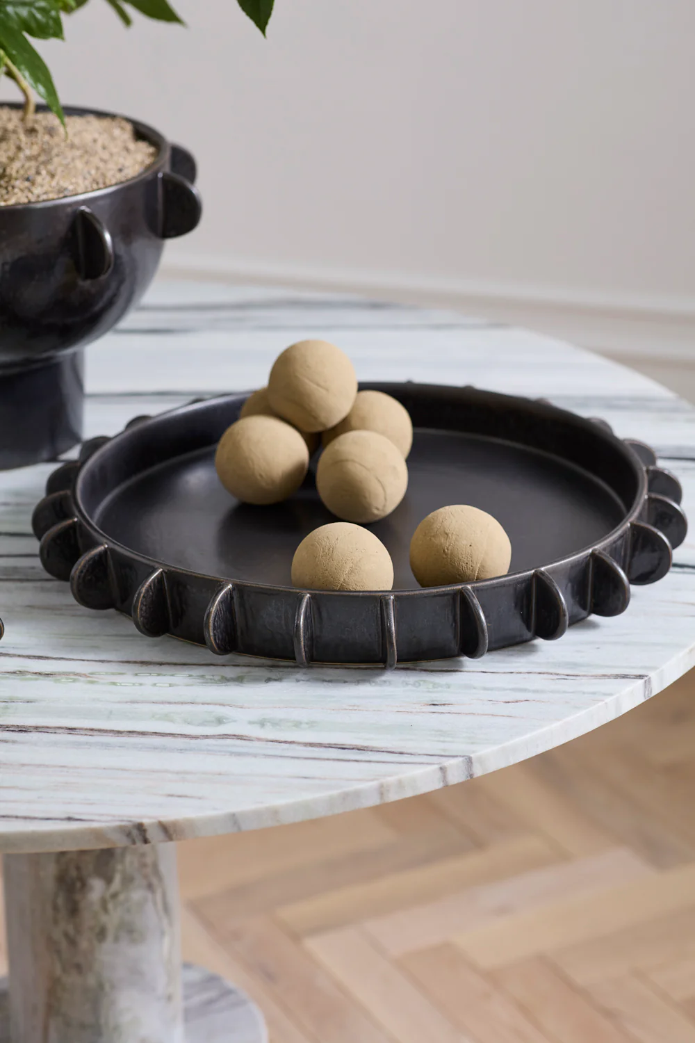 Black Reverie Tray By Accent Decor - Image 7