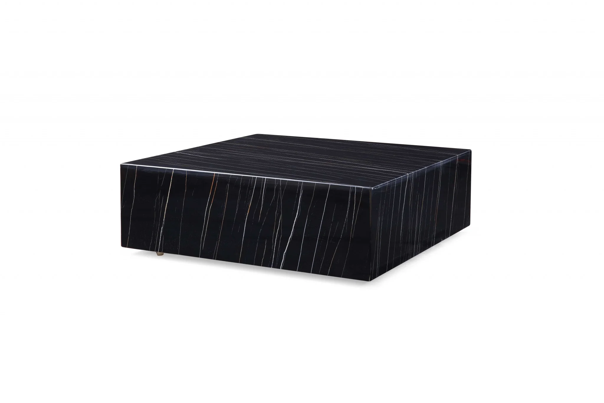 Black Square Marble Table By Homeroots