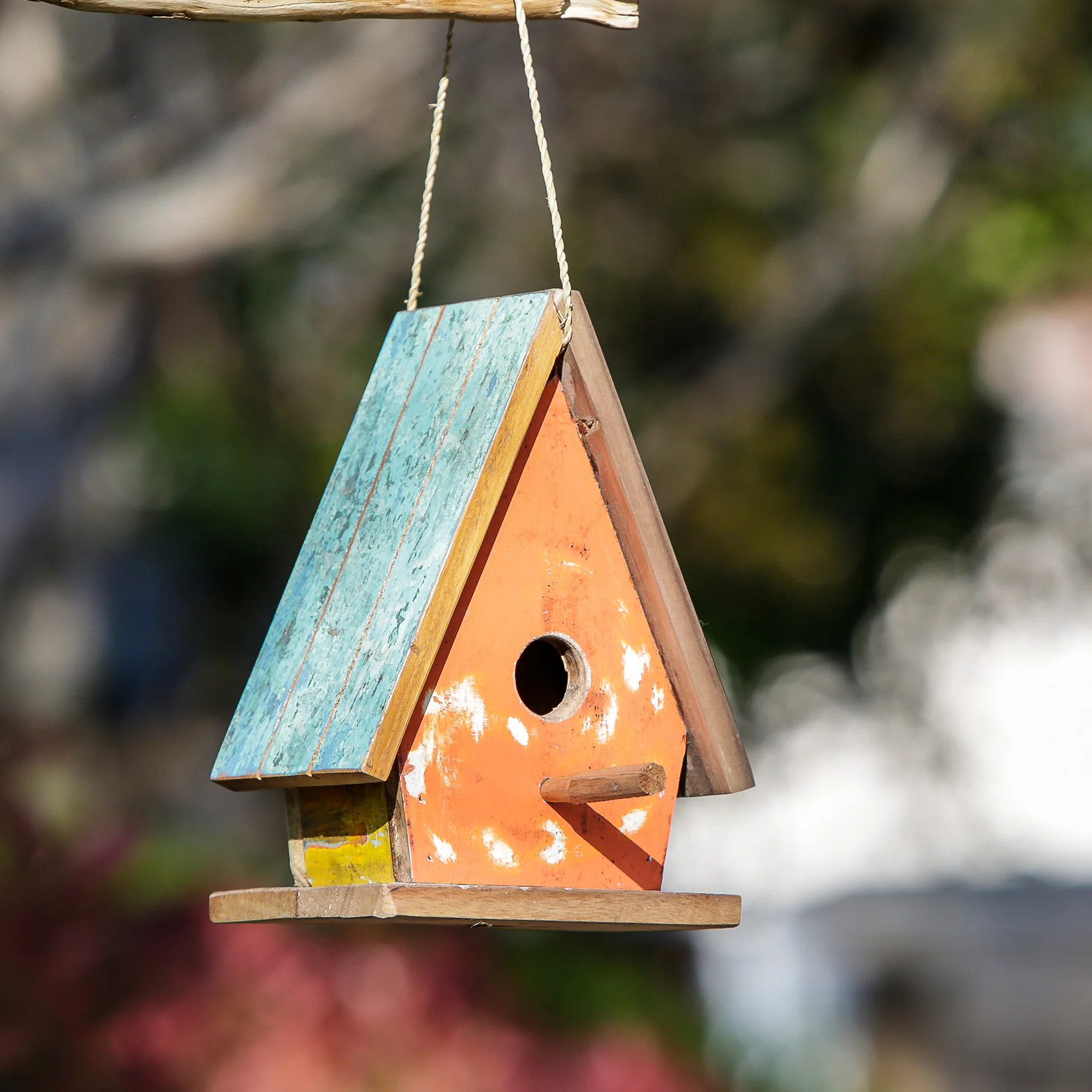 Boatwood Bird House - Tapered Set of 4 By Garden Age Supply