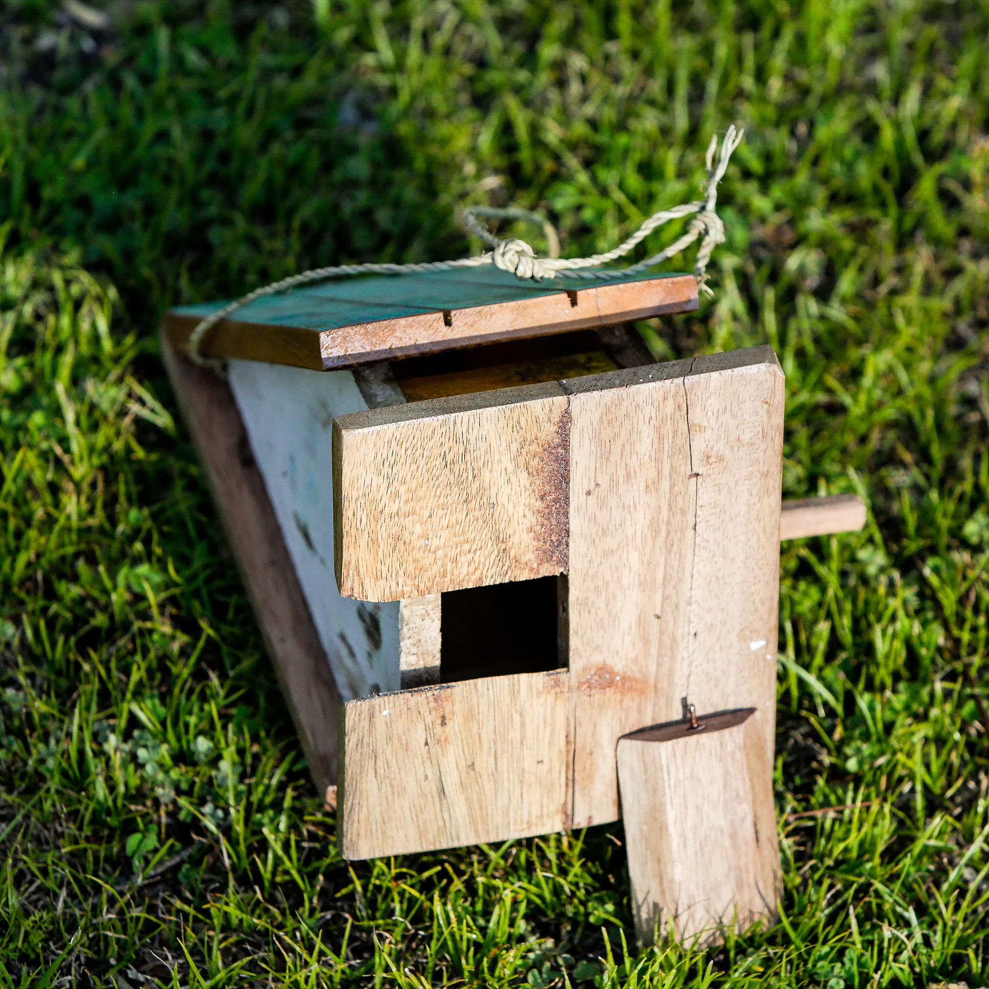Boatwood Bird House - Tapered Set of 4 By Garden Age Supply - Image 4