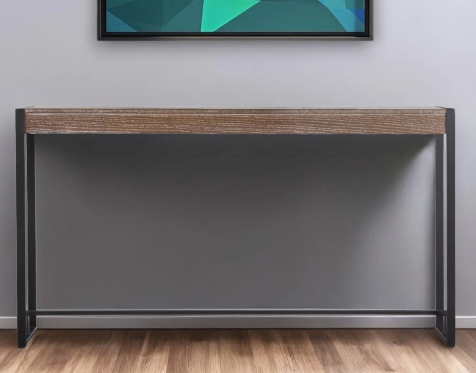 Brown and Black Sled Console Table By Homeroots
