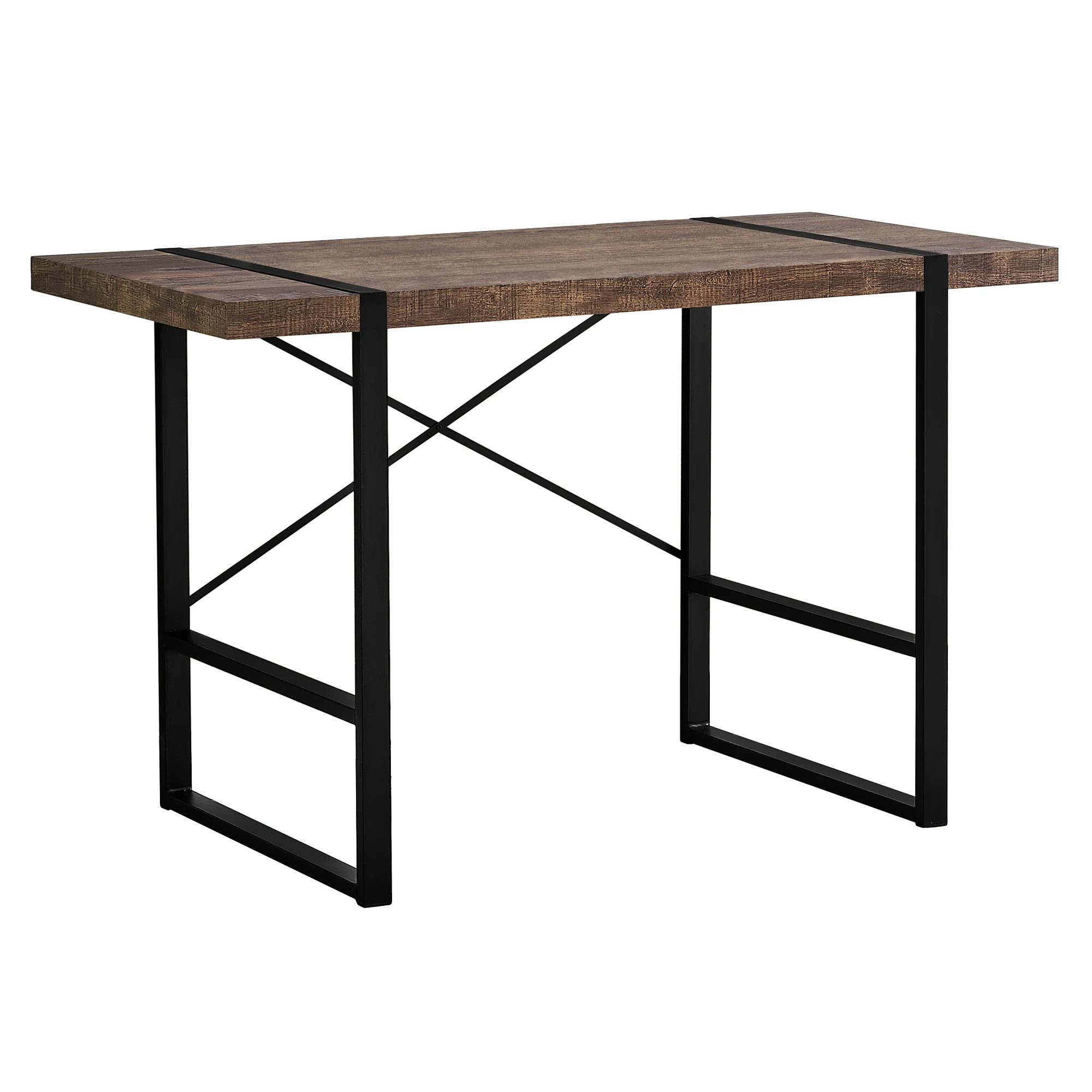 Brown Black Reclaimed Wood Metal Computer Desk By Homeroots