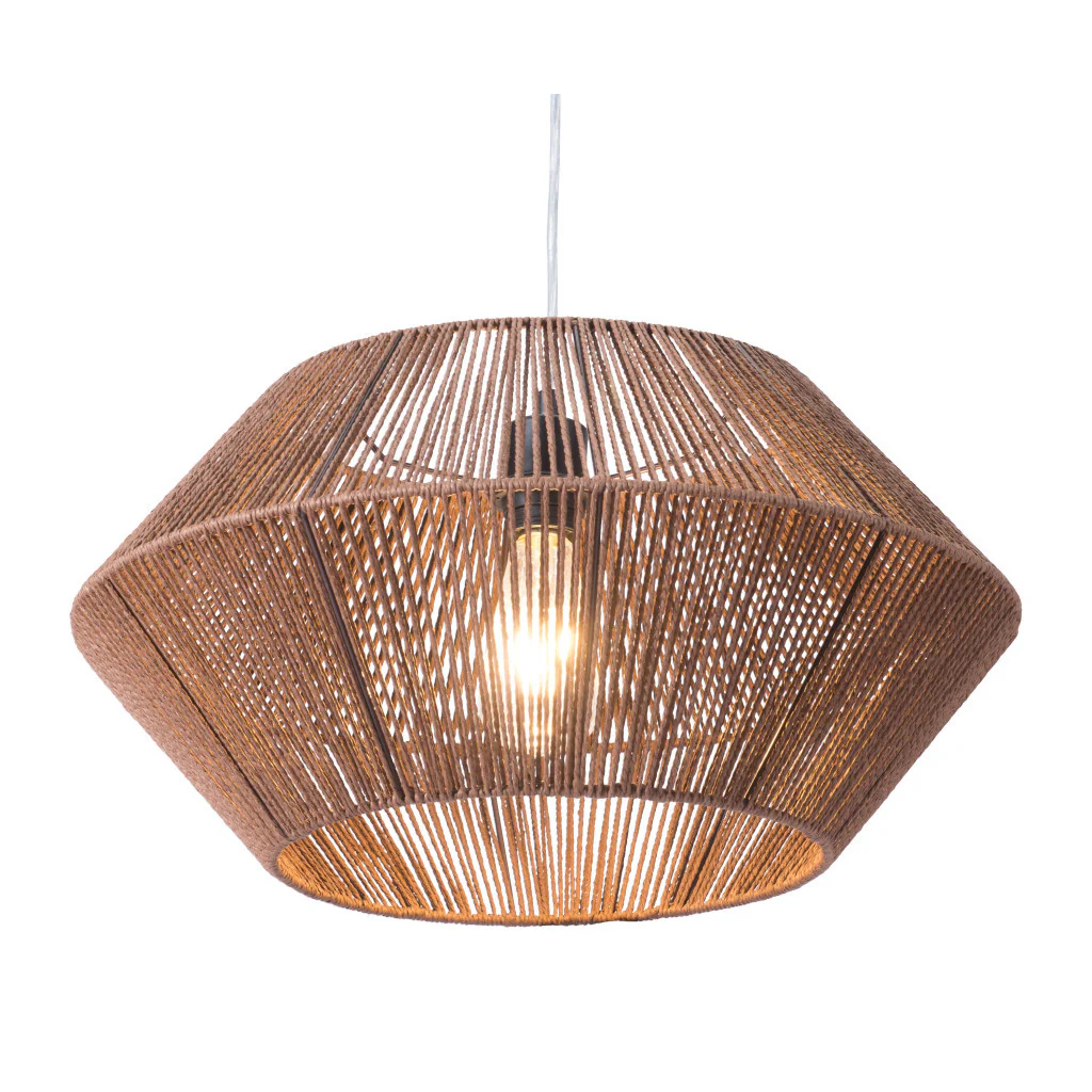 Brown Dashy Ceiling Lamp By Homeroots