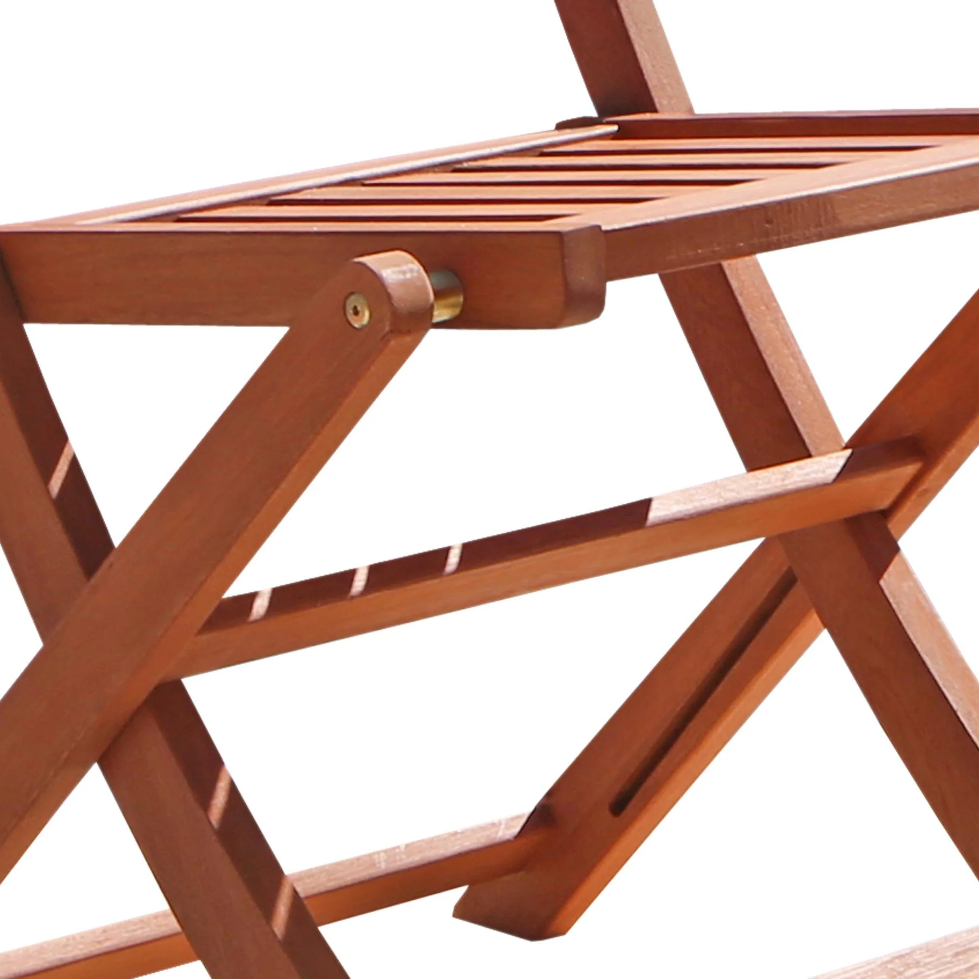 Brown Folding Chairs Set Of 2 By Homeroots - Image 2