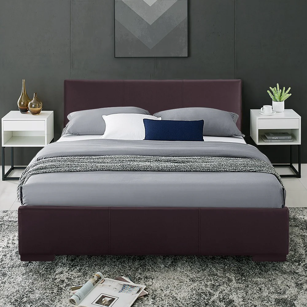 Brown Platform Full Bed By Homeroots