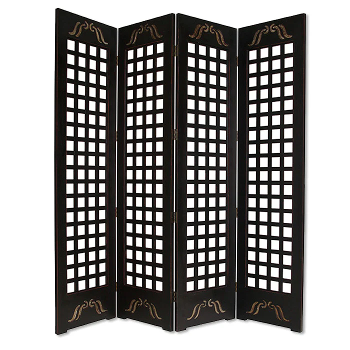 Brown Wood Omega Screen By Homeroots