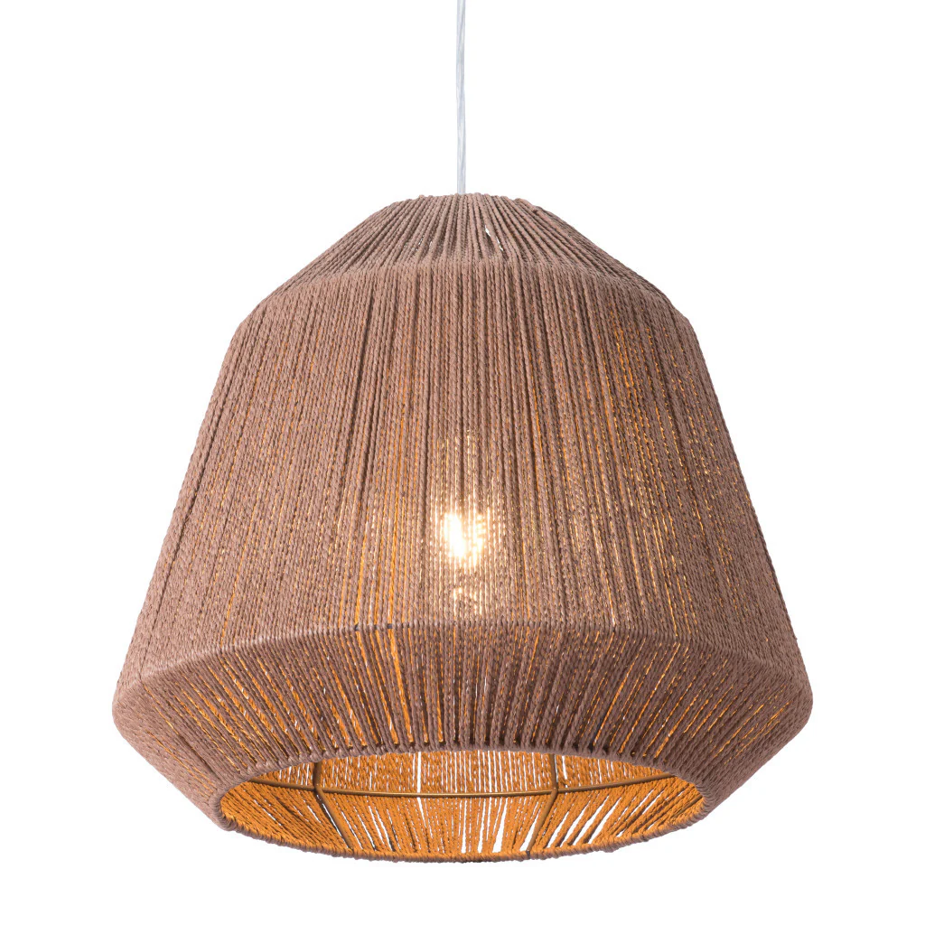Brush Natural Ceiling Lamp By Homeroots