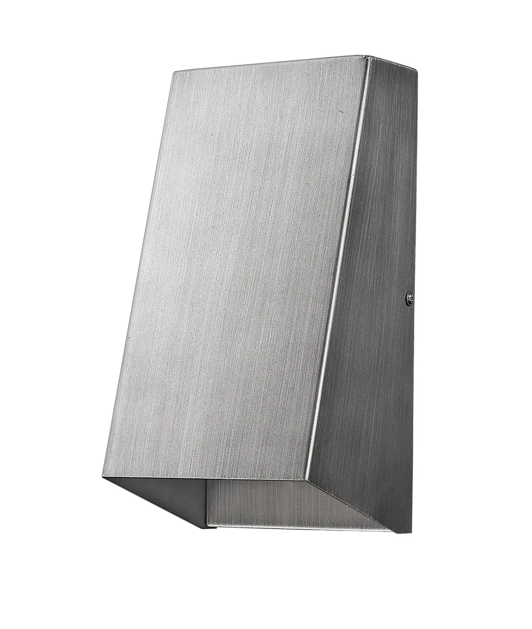 Brushed Silver Geometric Wall Sconce By Homeroots