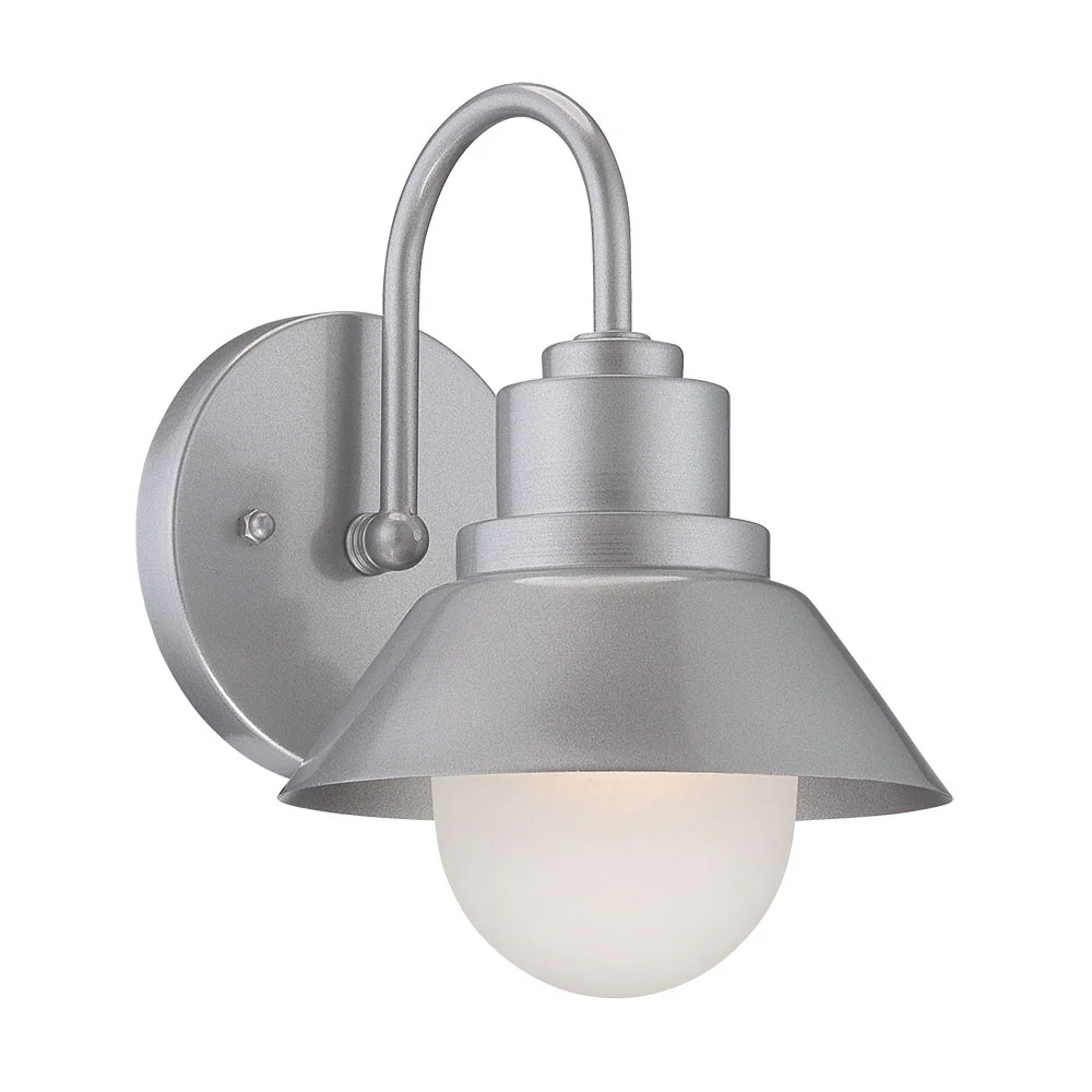 Brushed Silver Lamp Shade Wall Light By Homeroots