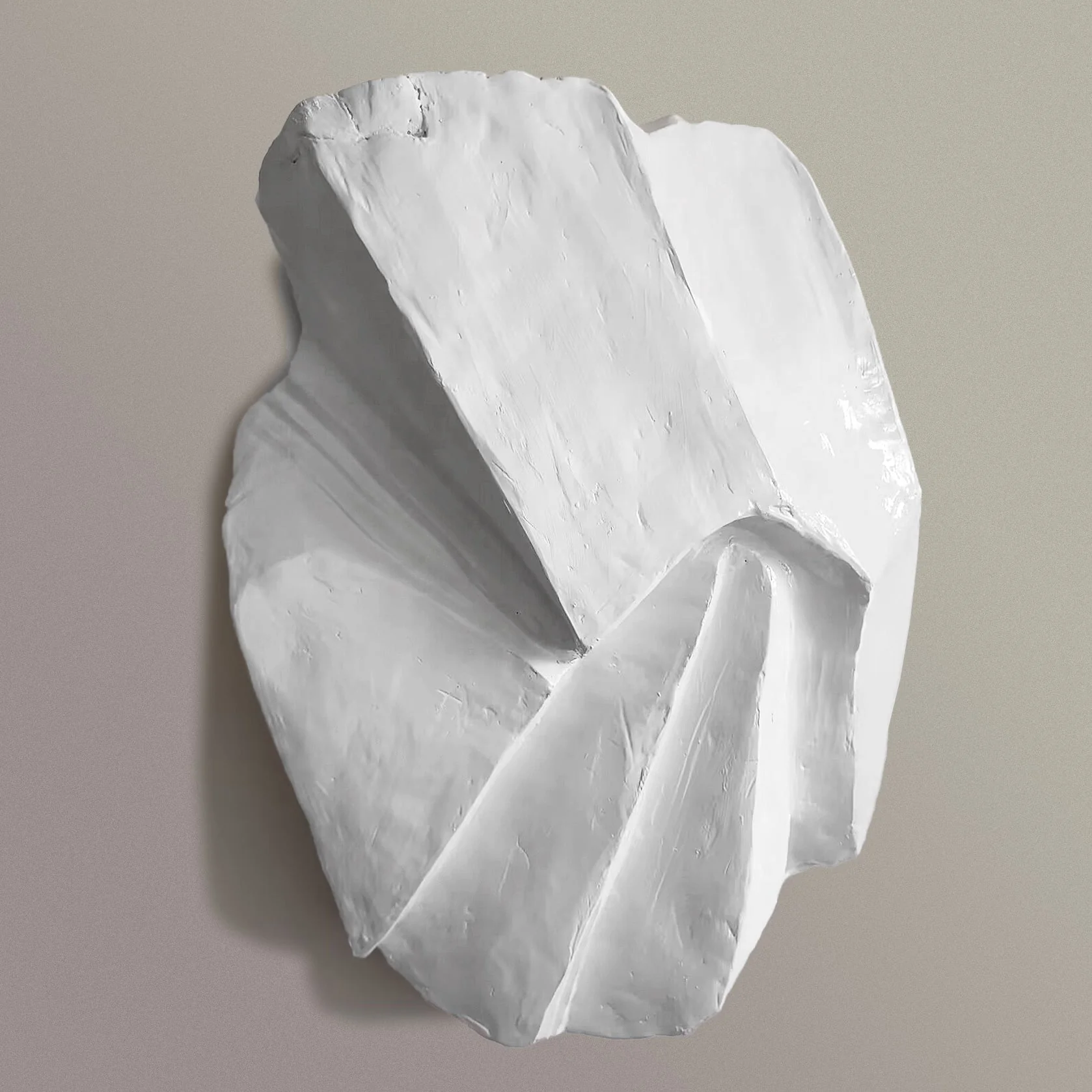 Brutalist Wall Art, White (additional freight charges required) By Gold Leaf