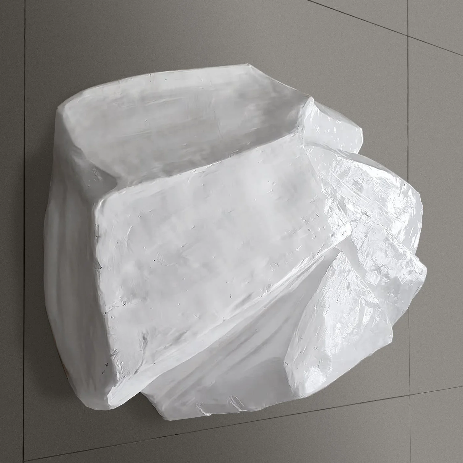 Brutalist Wall Art, White (additional freight charges required) By Gold Leaf - Image 4