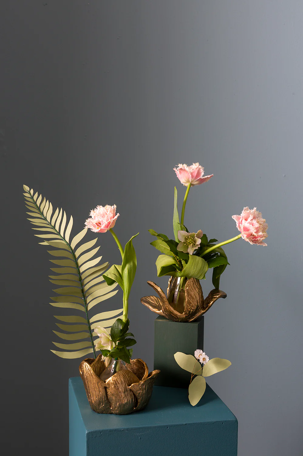 Budding Flower Sculpture Set of 2 By Accent Decor - Image 4