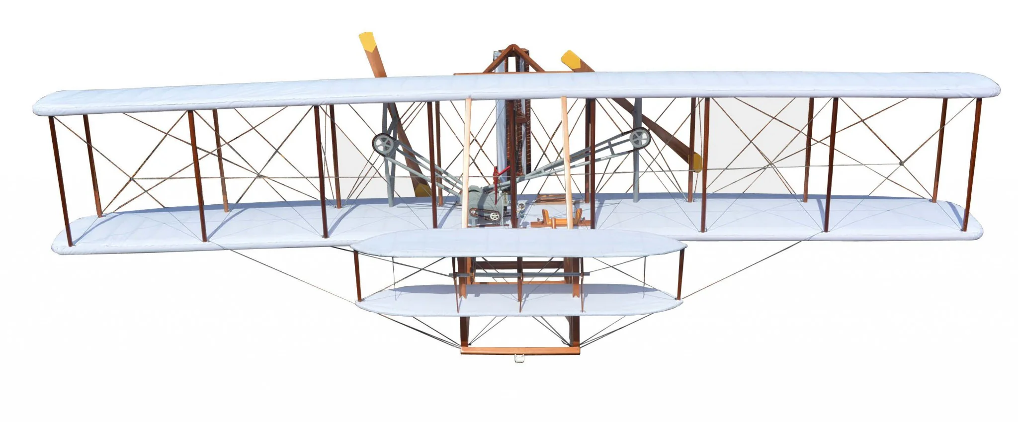 c1903 Wright Brothers 8" Cedar Wood Replica Plane Model By Homeroots - Image 2
