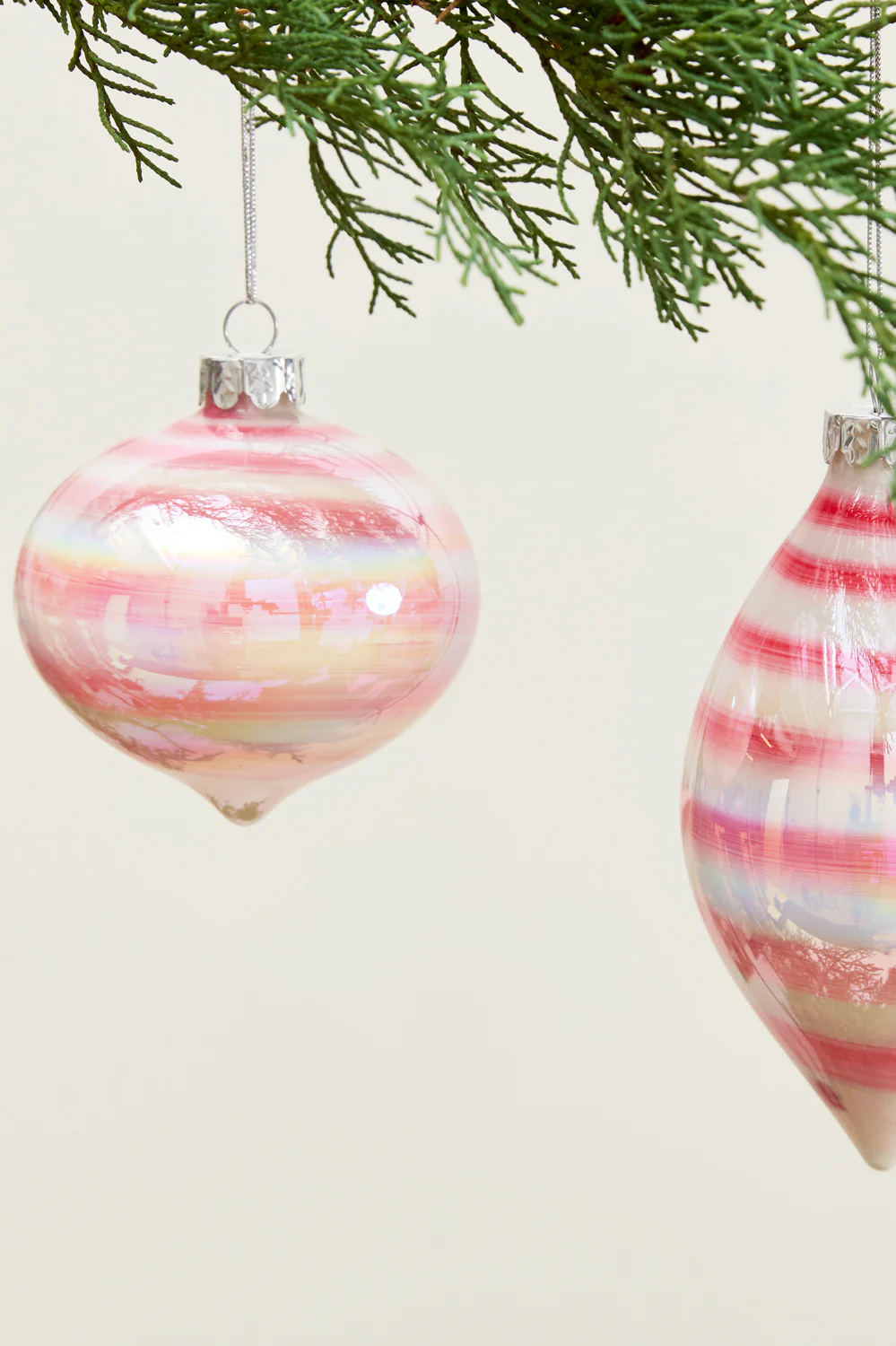 Candy Swirl Ornament Set of 8 By Accent Decor