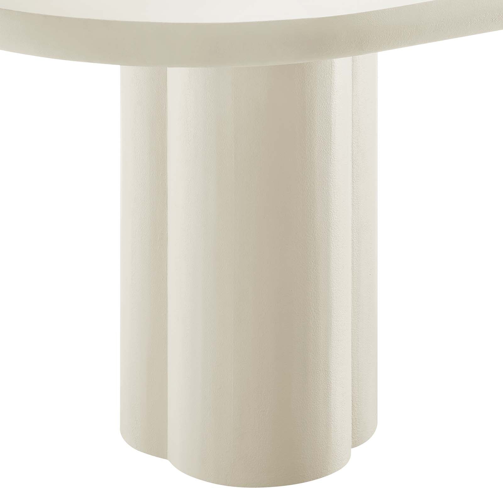 Caspian 72" Oval Concrete Dining Table By Modway - EEI-6764 - Image 14