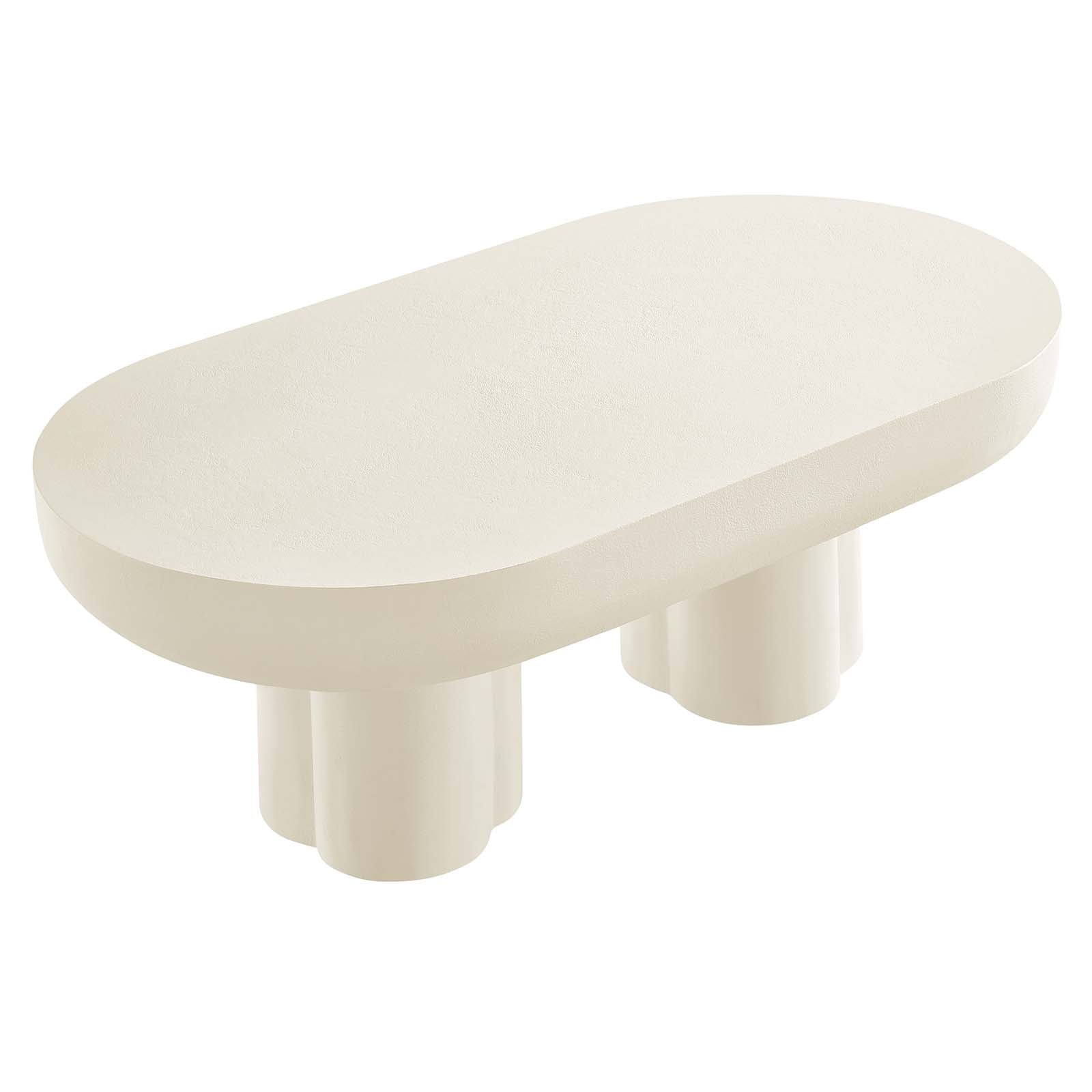 Caspian Oval Concrete Coffee Table By Modway - EEI-6763 - Image 12