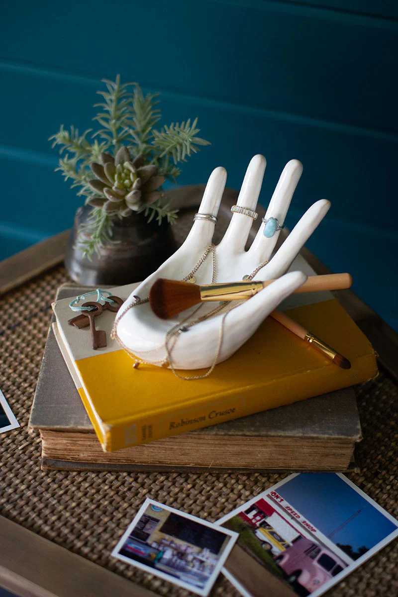 Ceramic Hand Ring Holder (Min 4) By Kalalou