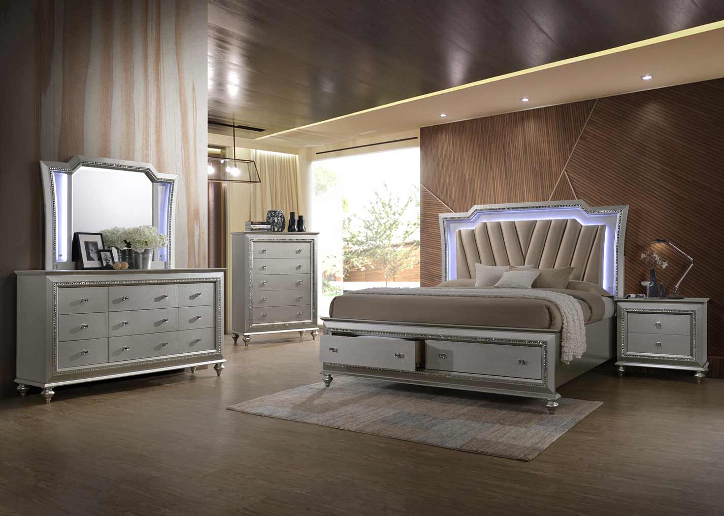 Champagne Wood Chest By Homeroots - Image 2
