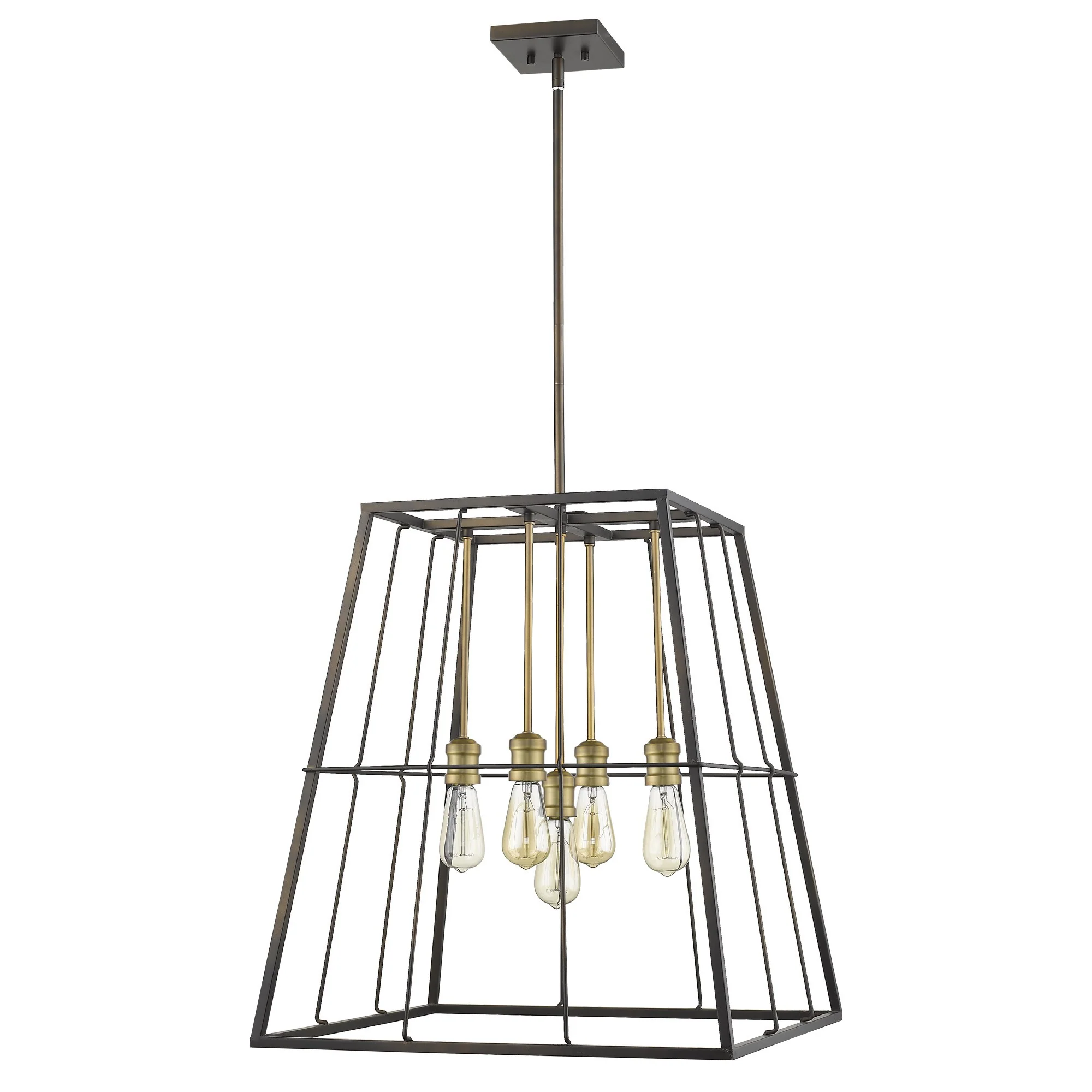 Charley 5-Light Oil-Rubbed Bronze Pendant By Homeroots