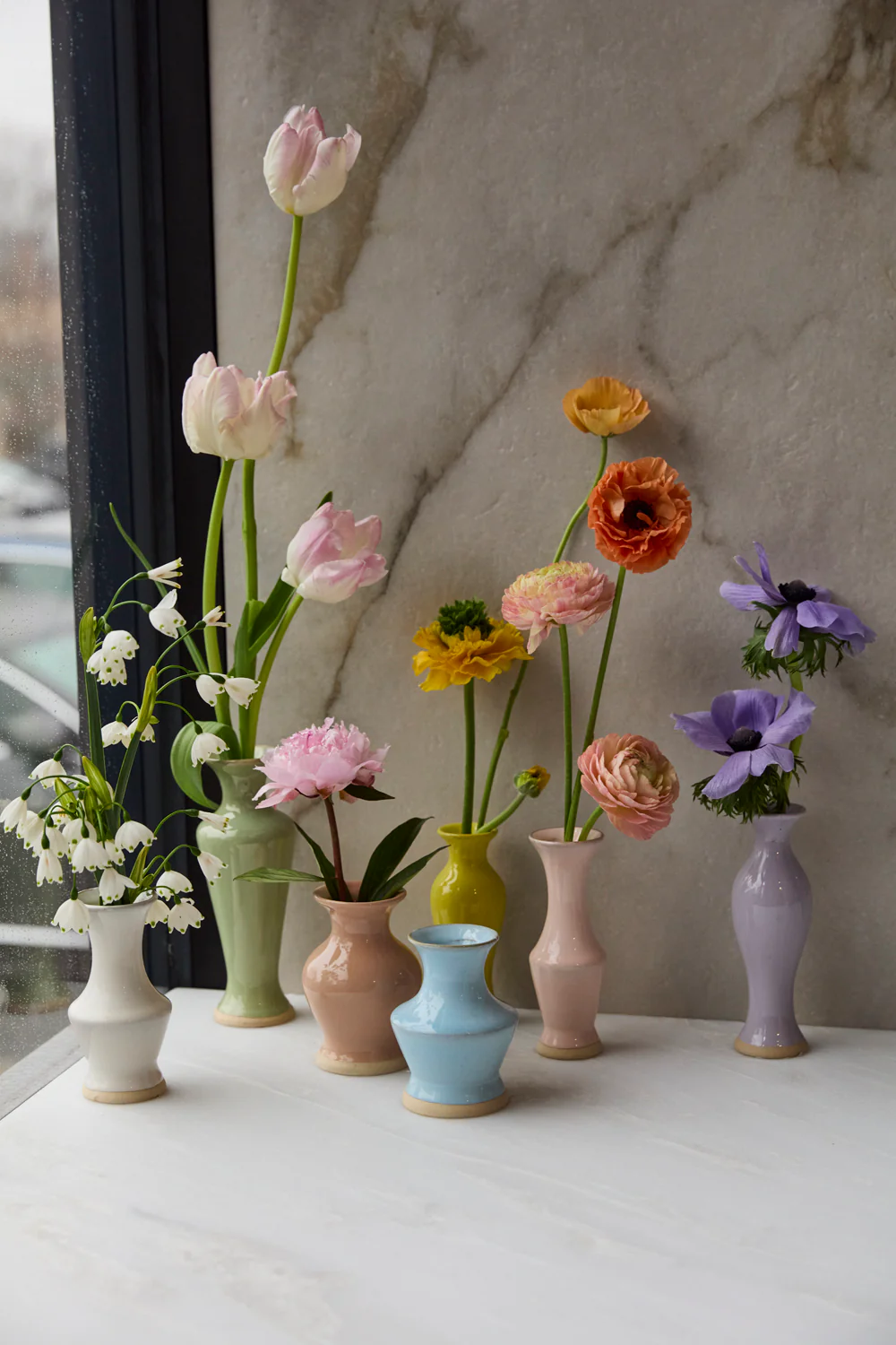 Chasing Rainbows Budvase Set of 8 By Accent Decor - Image 3