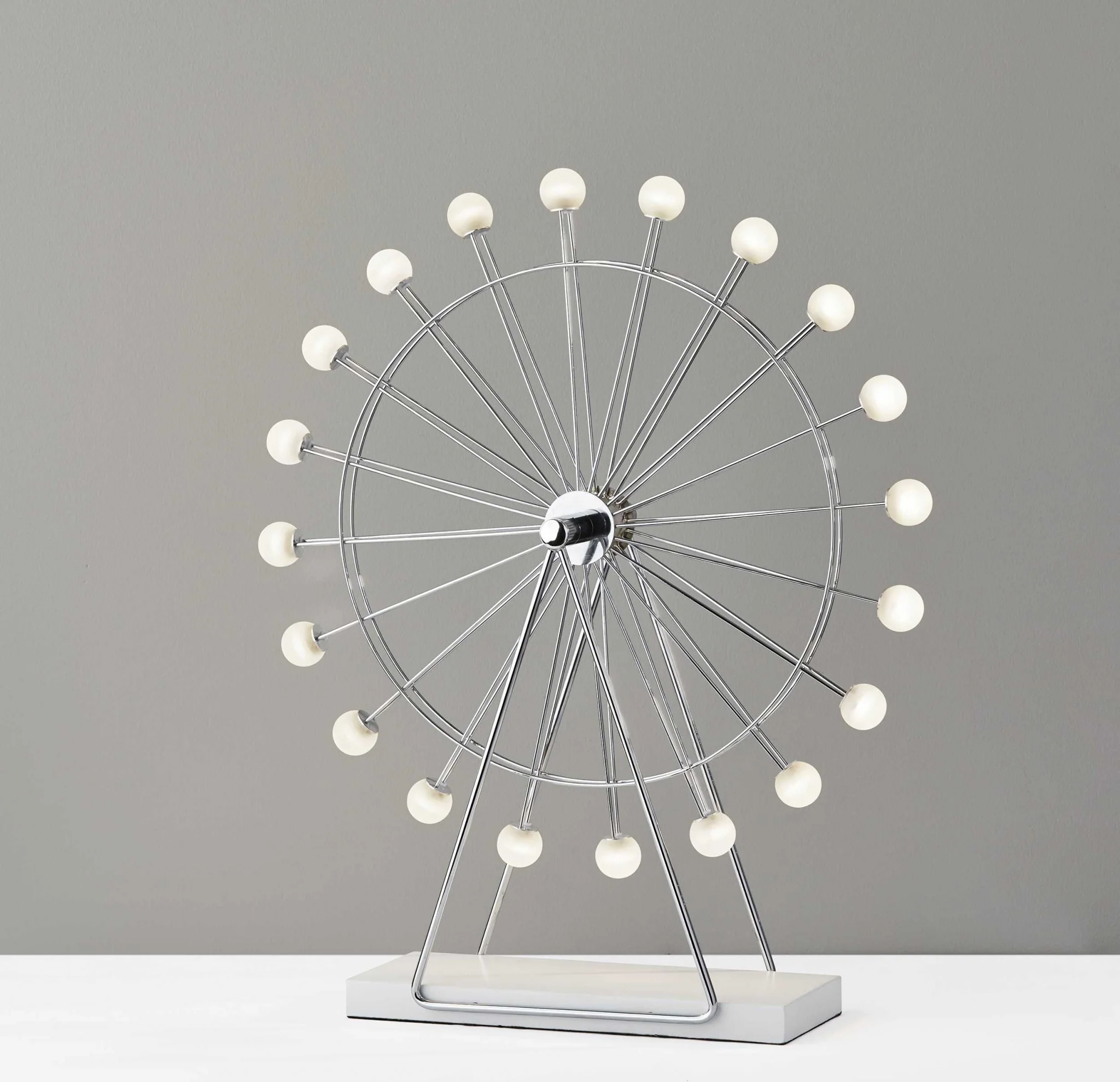 Chrome Ferris Wheel Large Table Lamp By Homeroots