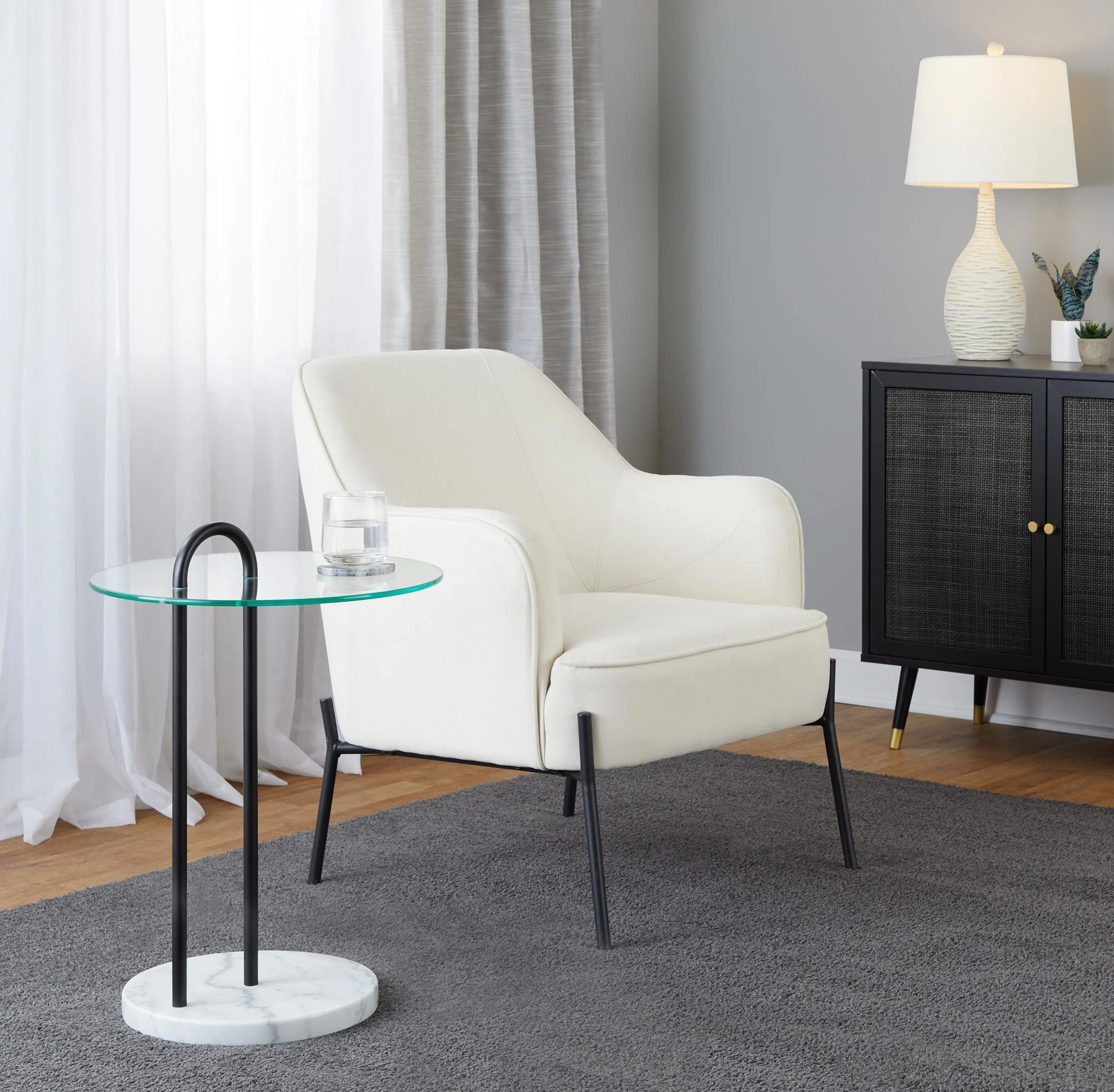Claire Side Table By LumiSource