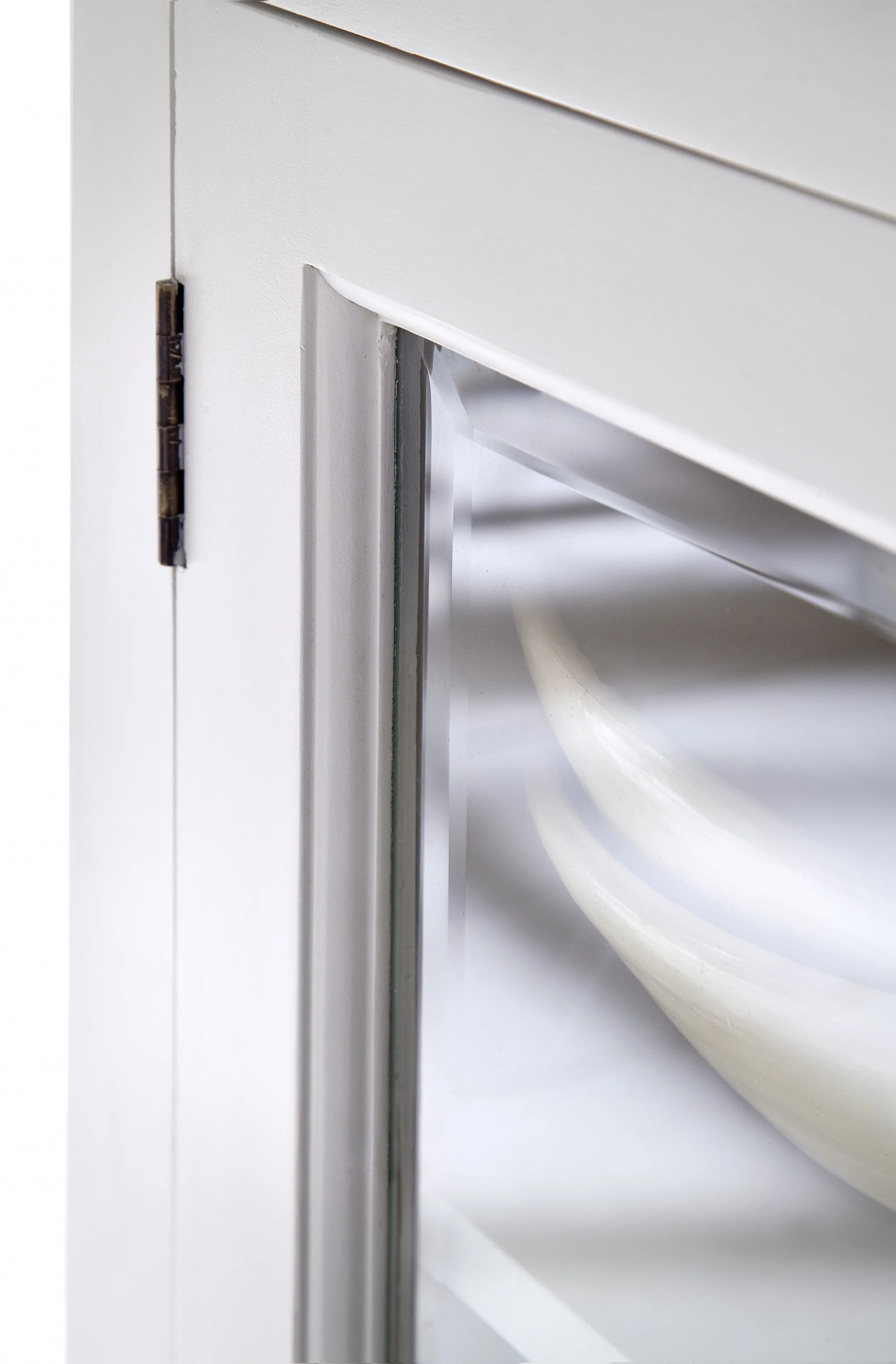 Classic White Two Level Storage Cabinet By Homeroots - Image 9