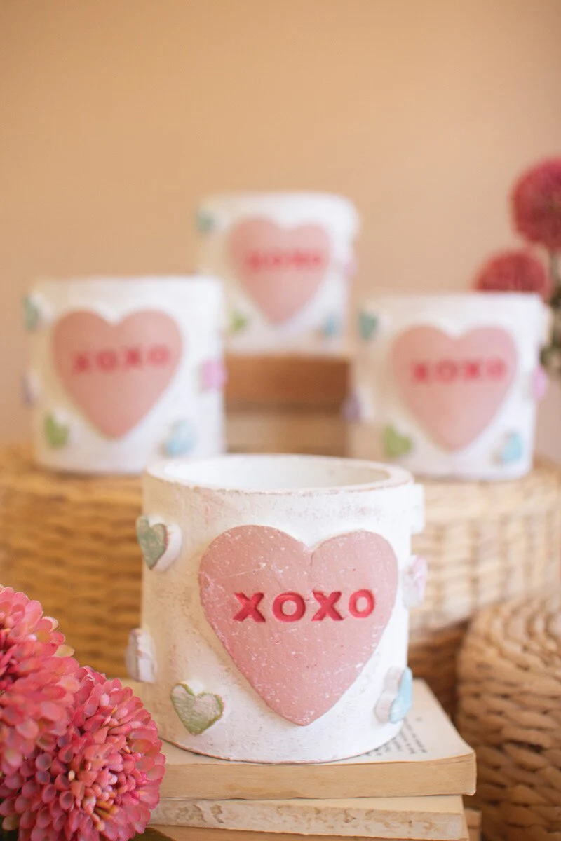 Clay Container - Valentines By Kalalou - Image 2