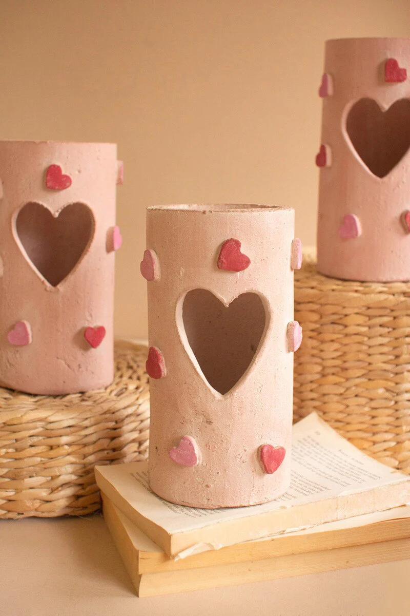 Clay Valentines Luminary By Kalalou - Image 3