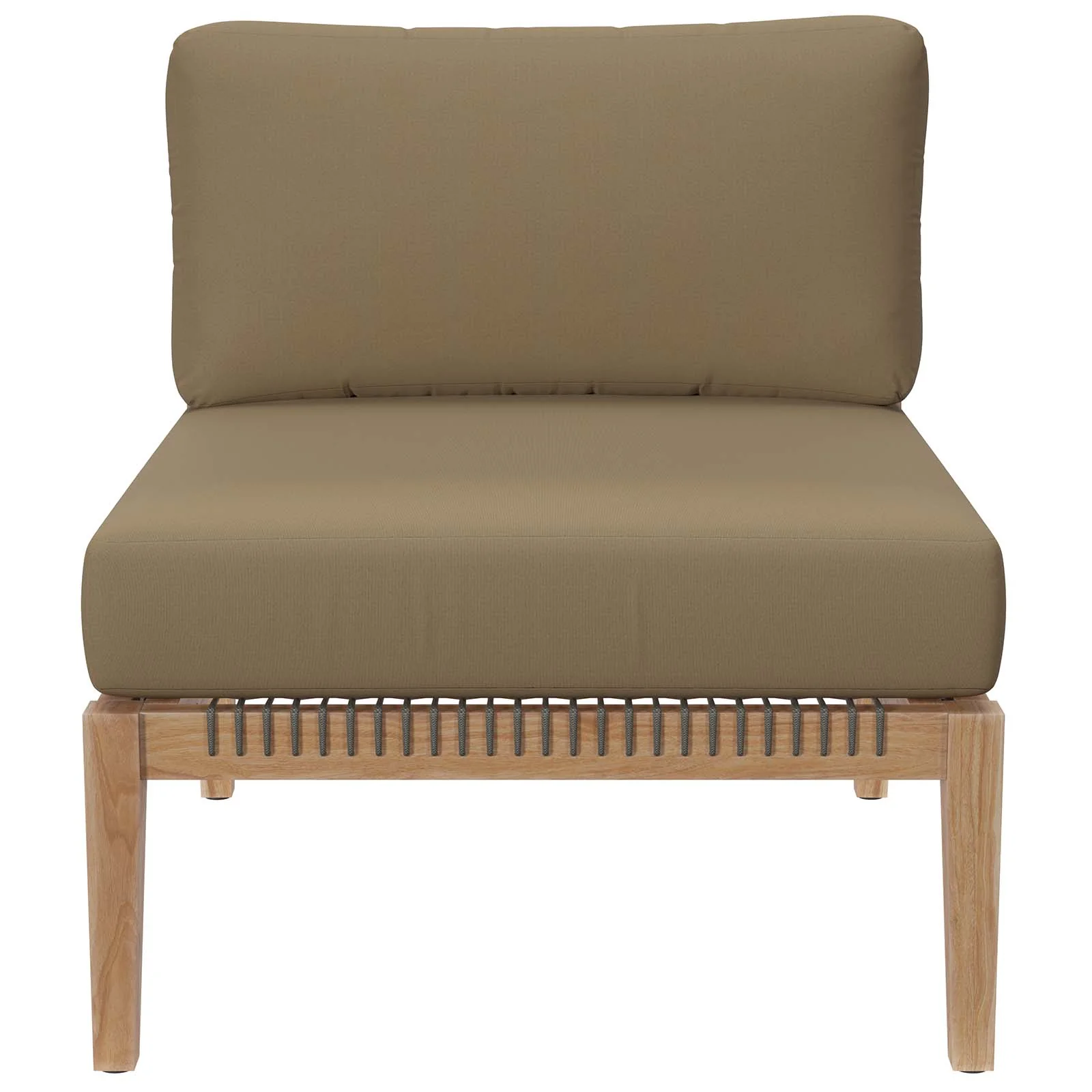 Clearwater Outdoor Patio Teak Wood 5-Piece Sectional Sofa By Modway - EEI-6123 - Image 20