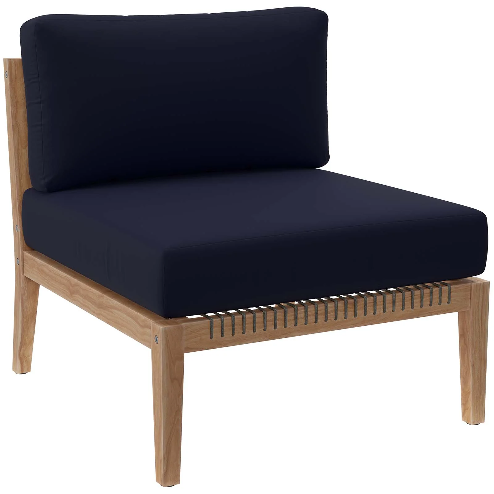 Clearwater Outdoor Patio Teak Wood 5-Piece Sectional Sofa By Modway - EEI-6123 - Image 28