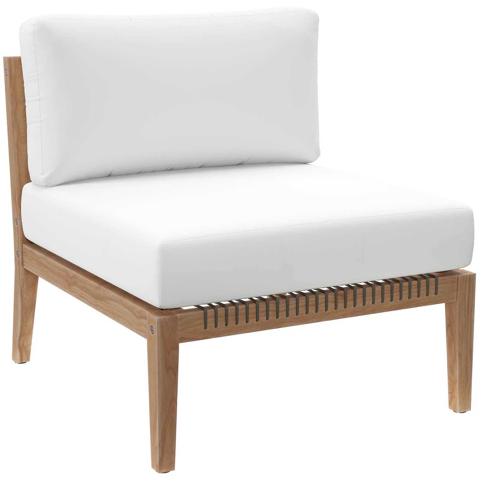 Clearwater Outdoor Patio Teak Wood 5-Piece Sectional Sofa By Modway - EEI-6123 - Image 38
