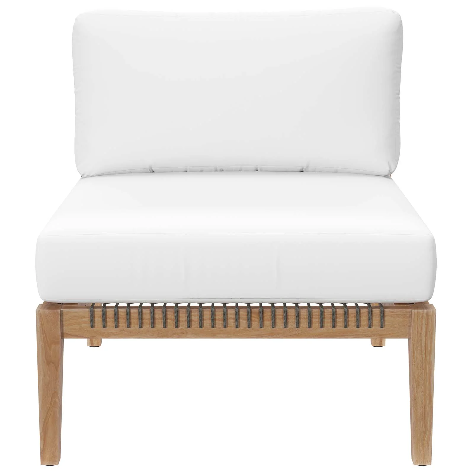 Clearwater Outdoor Patio Teak Wood 5-Piece Sectional Sofa By Modway - EEI-6123 - Image 40