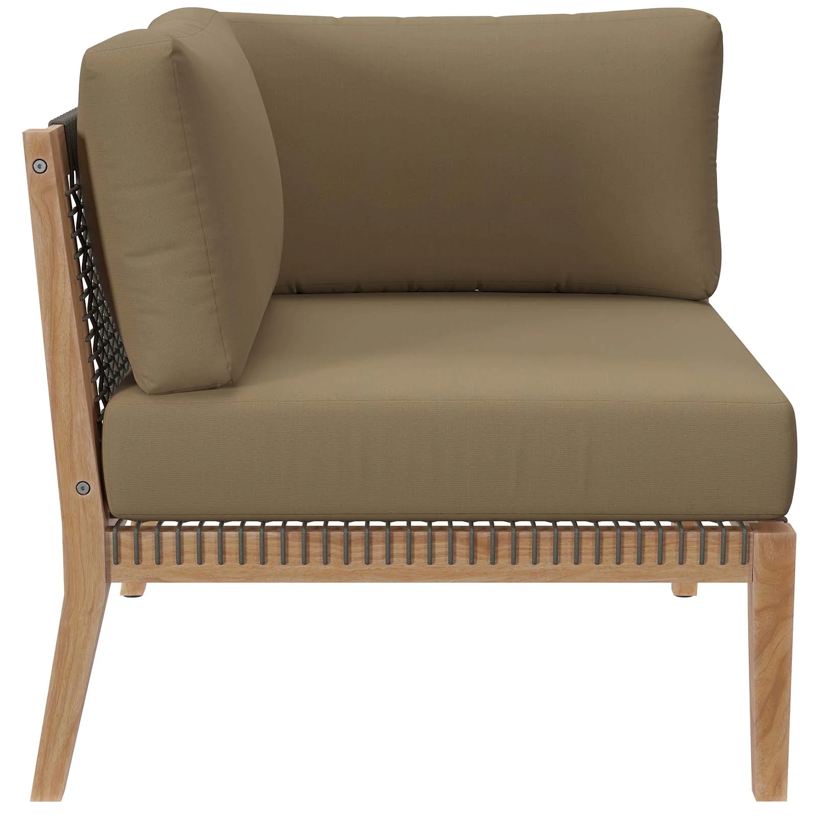 Clearwater Outdoor Patio Teak Wood 6-Piece Sectional Sofa By Modway - EEI-6124 - Image 26