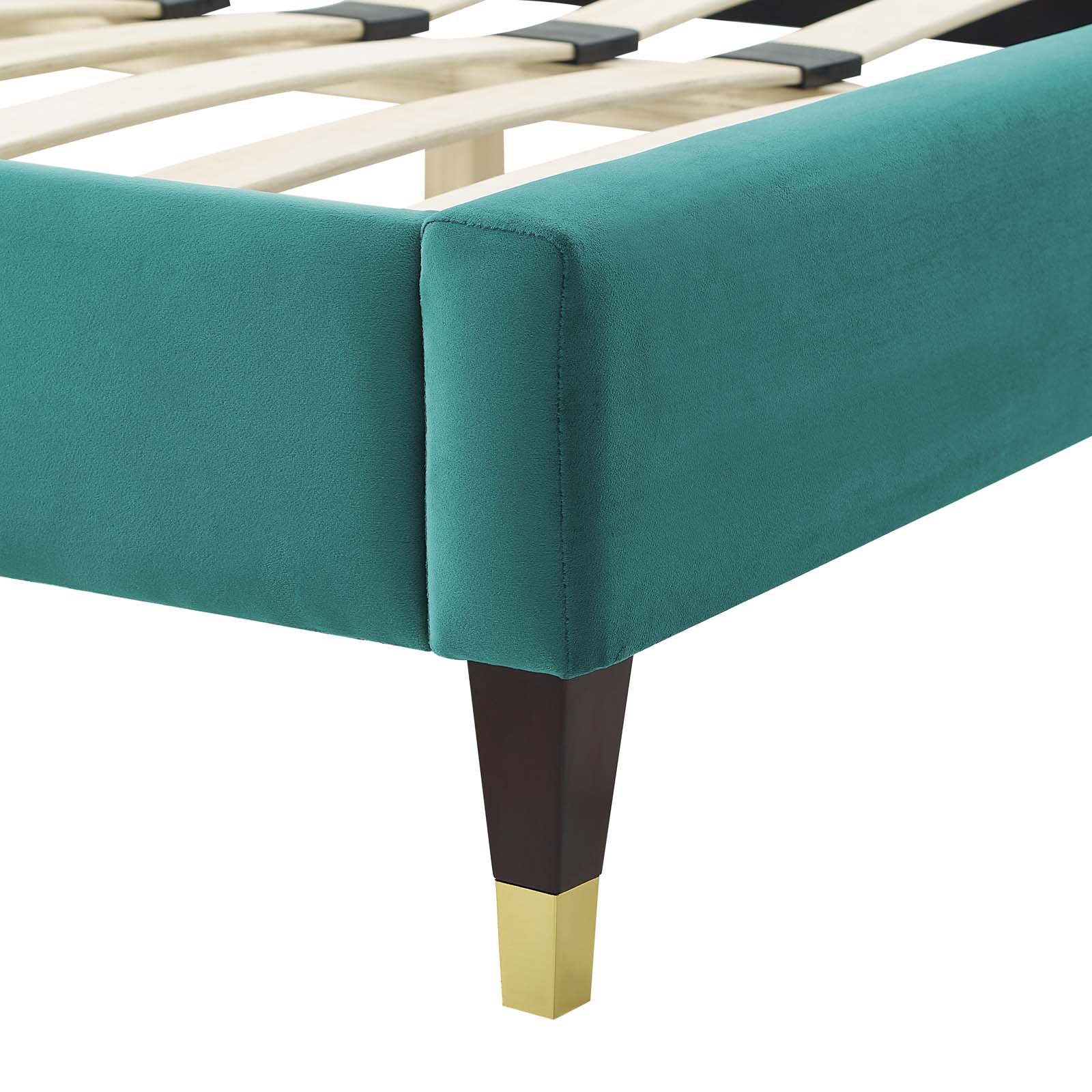 Colette Queen Performance Velvet Platform Bed By Modway - MOD-6584 - Image 109