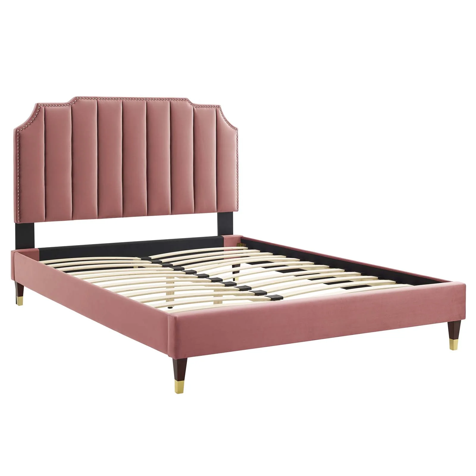 Colette Queen Performance Velvet Platform Bed By Modway - MOD-6584 - Image 26