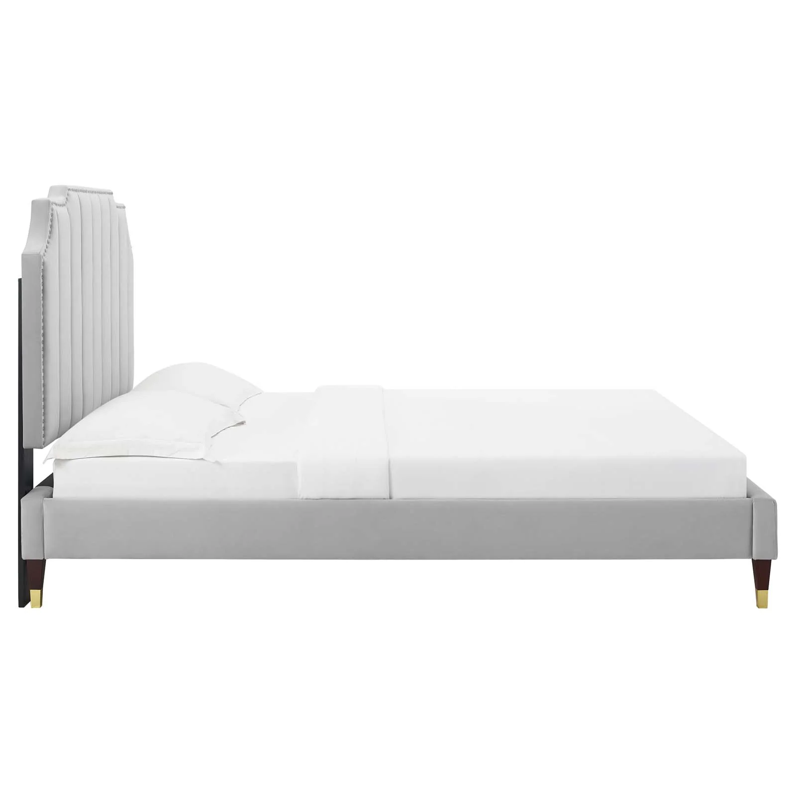 Colette Queen Performance Velvet Platform Bed By Modway - MOD-6584 - Image 43