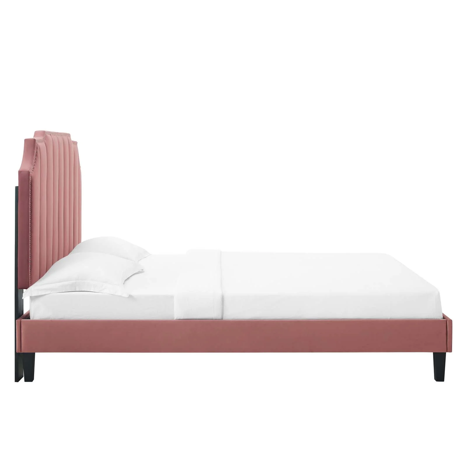 Colette Queen Performance Velvet Platform Bed By Modway - MOD-6585 - Image 27
