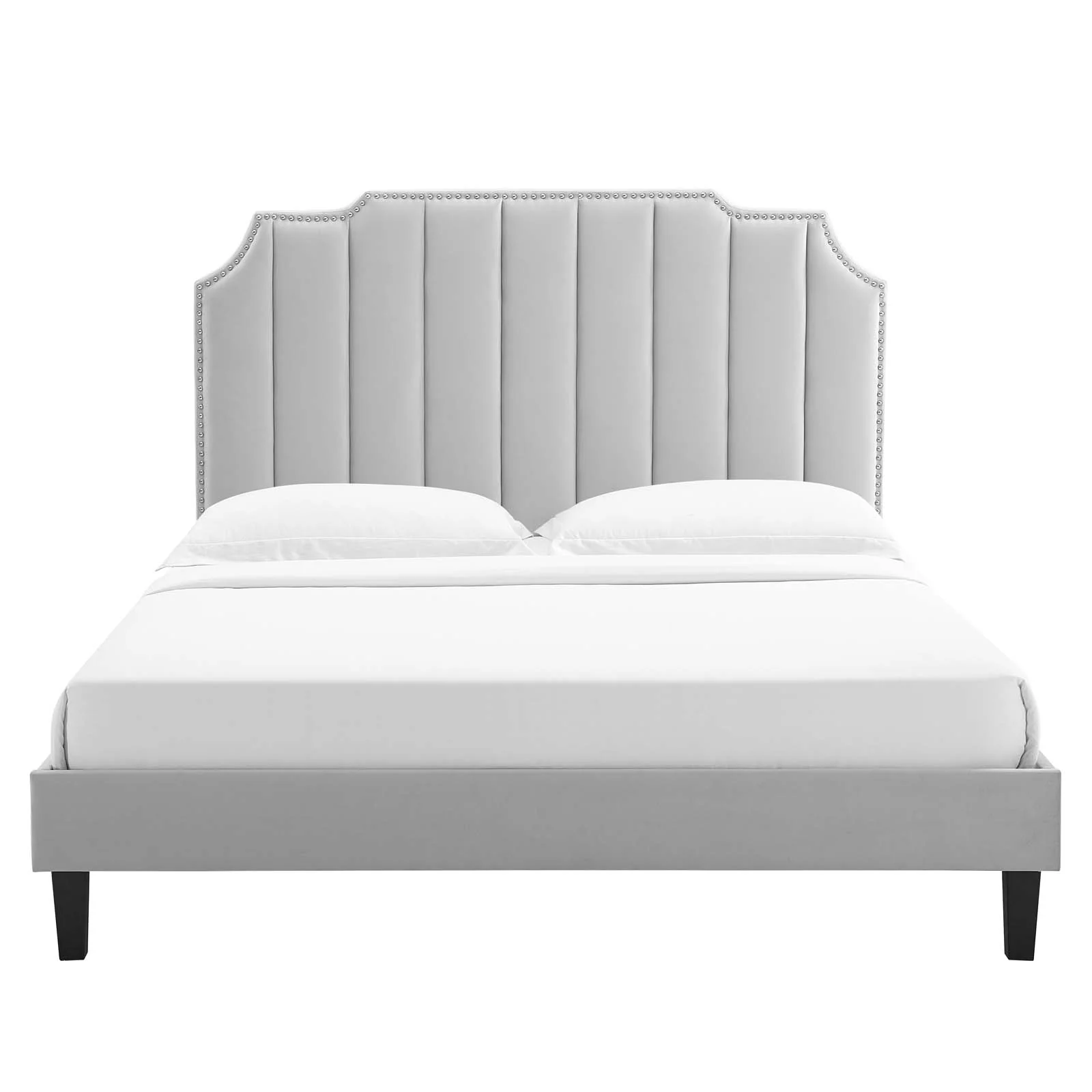 Colette Queen Performance Velvet Platform Bed By Modway - MOD-6585 - Image 44